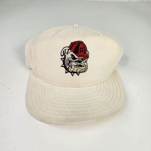 VTG Georgia Bulldogs Dawgs UGA Embroidered Baseball Hat Cap Double Knit Trucker - Picture 3 of 9